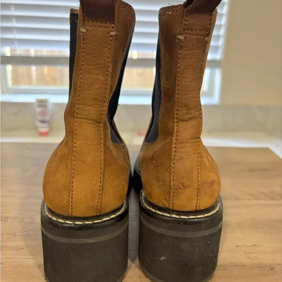 Women’s Madewell Carina Platform Tan Heeled Chelsea Boots - Picture 11 of 16